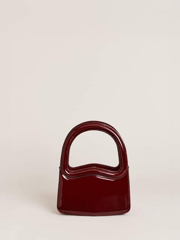 Mini Luciana Frame Handle - Ruby Patent
